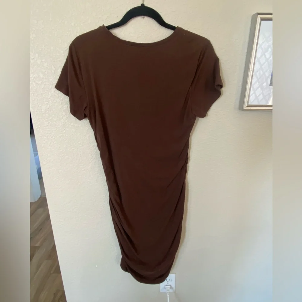 Aritzia Babaton Covet Mini Dress - Chocolate Brown - Size Large - Picture 4 of 7